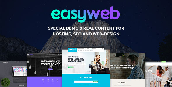 EasyWeb v2.4.2 - 托管，SEO，Web设计WordPress主题