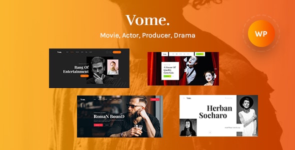 Vome v1.0.6 -多用途电影工作室电影制作WordPress主题